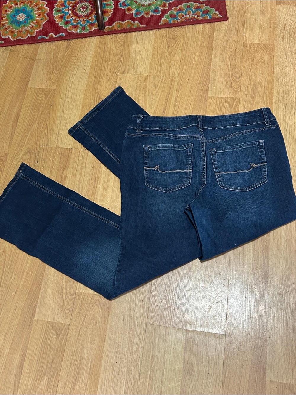 Maurices  M Jeans High Rise  Women's Dark Blue Boot Cut Jeans Size 14 Regular